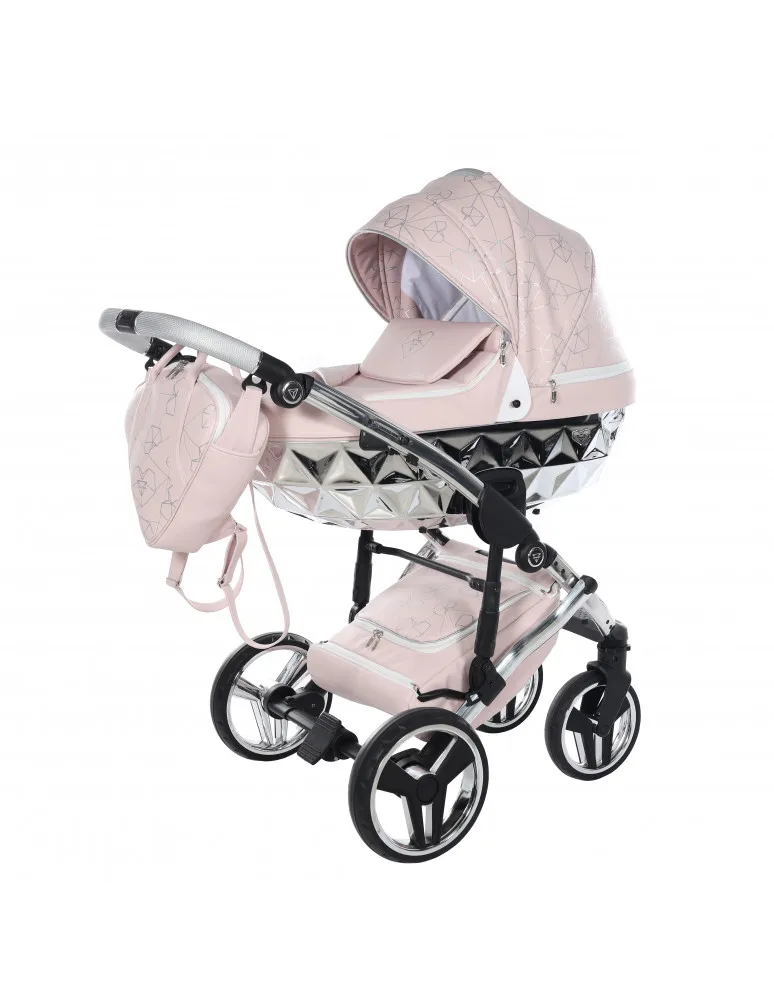 CARRO DUO JUNAMA HEART 06 ROSA/PLATA