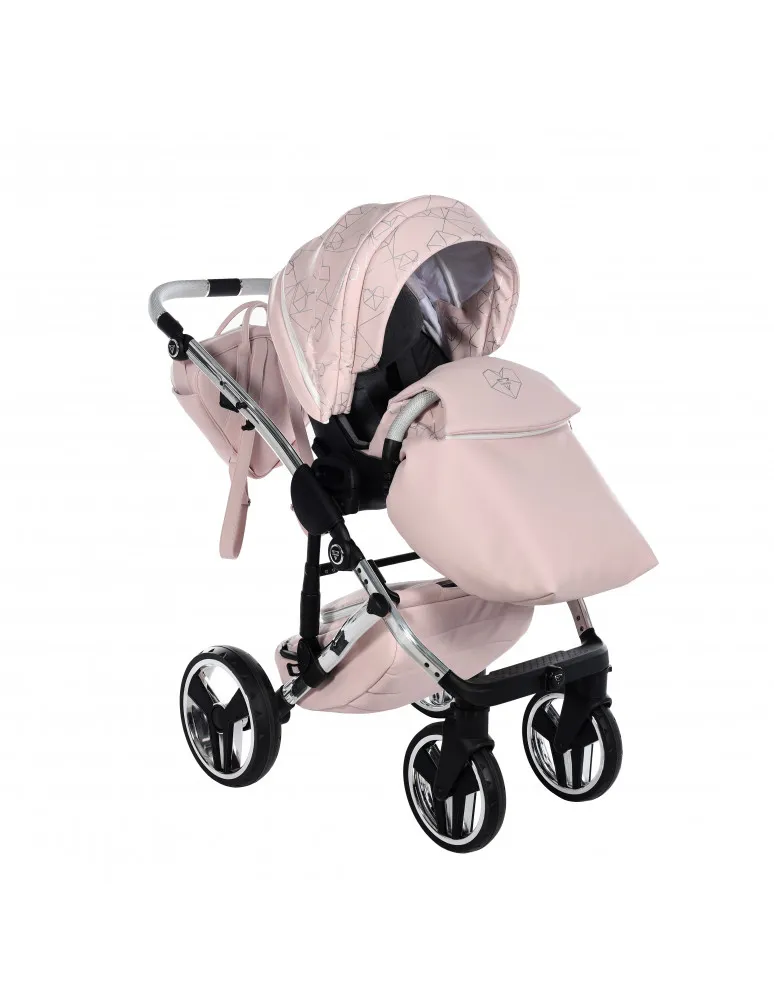 CARRO DUO JUNAMA HEART 06 ROSA/PLATA