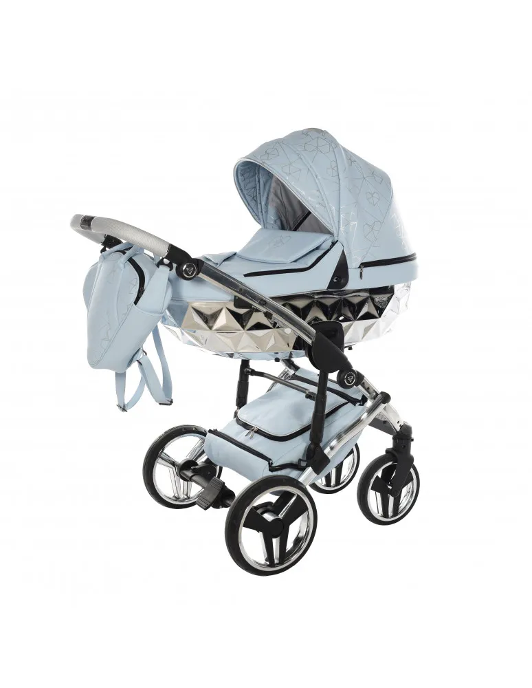 CARRO DUO JUNAMA HEART 08 AZUL/PLATA