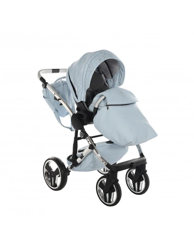 CARRO DUO JUNAMA HEART 08 AZUL/PLATA