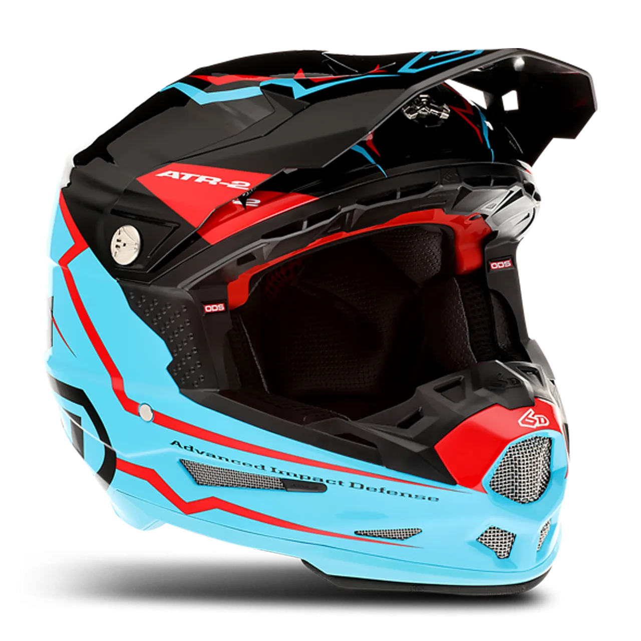 CASCO DE CROSS 6D ATR2 ELEMENT CIAN