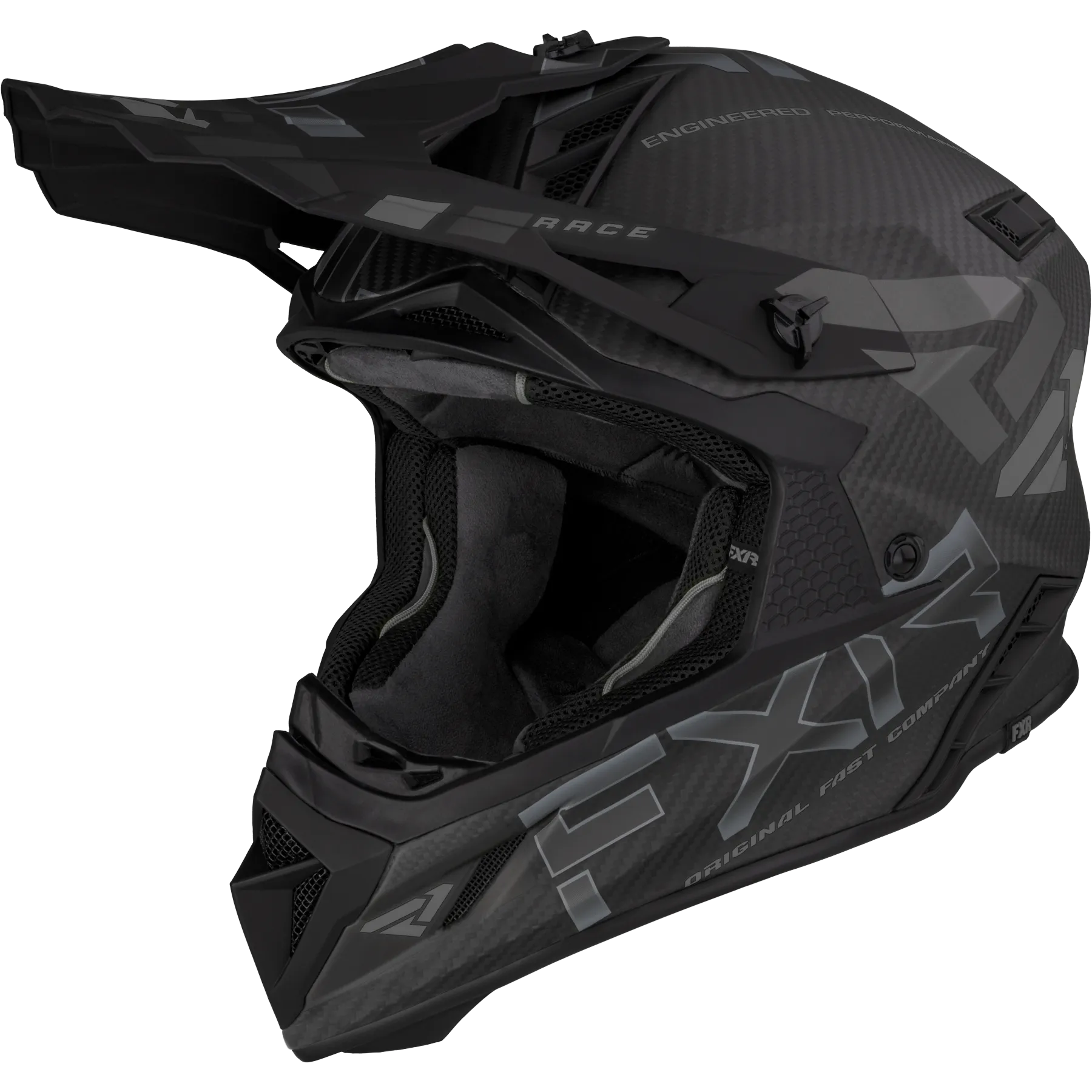 Casco de Cross FXR Helium Carbon Aleación