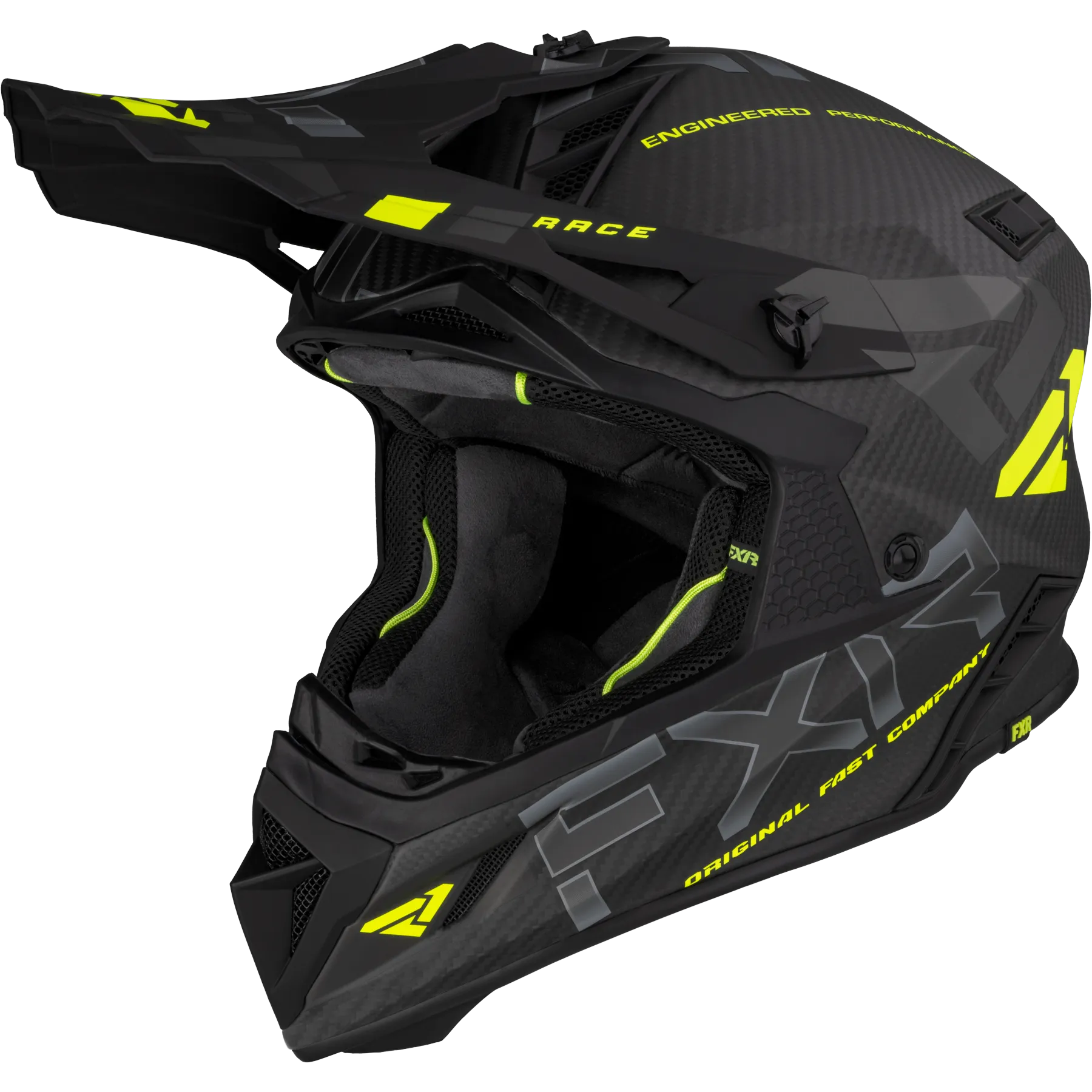 CASCO DE CROSS FXR HELIUM CARBON HIVISCARBóN