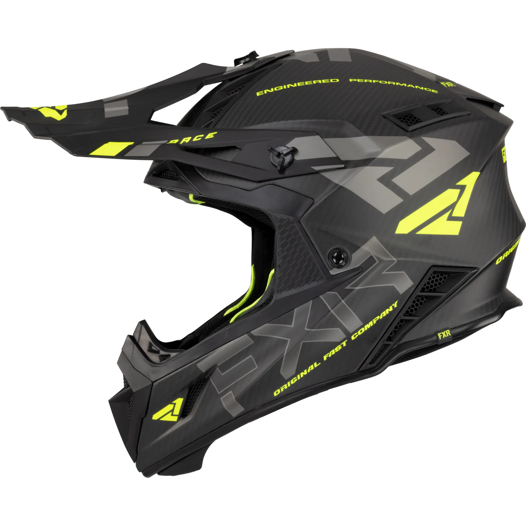CASCO DE CROSS FXR HELIUM CARBON HIVISCARBóN