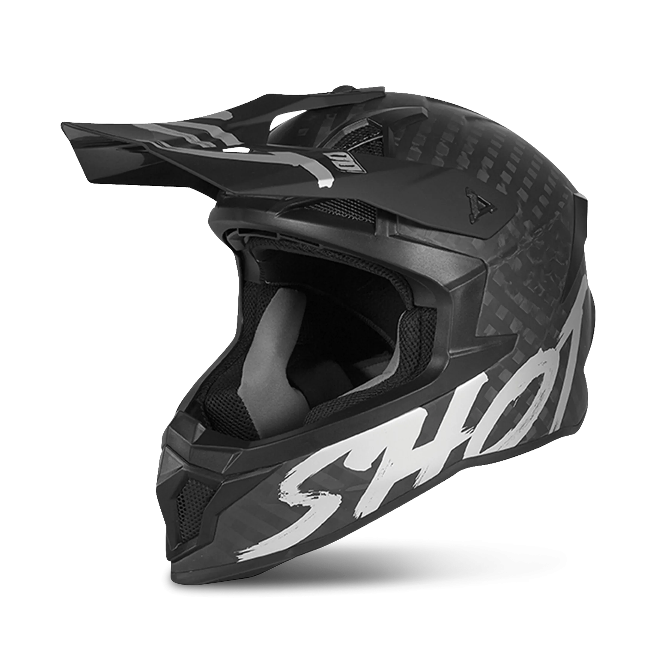 CASCO DE CROSS SHOT LITE CARBON CARBONOPLATA MATE