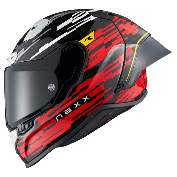 Casco Nexx X.R3R Glitch Racer Red White 