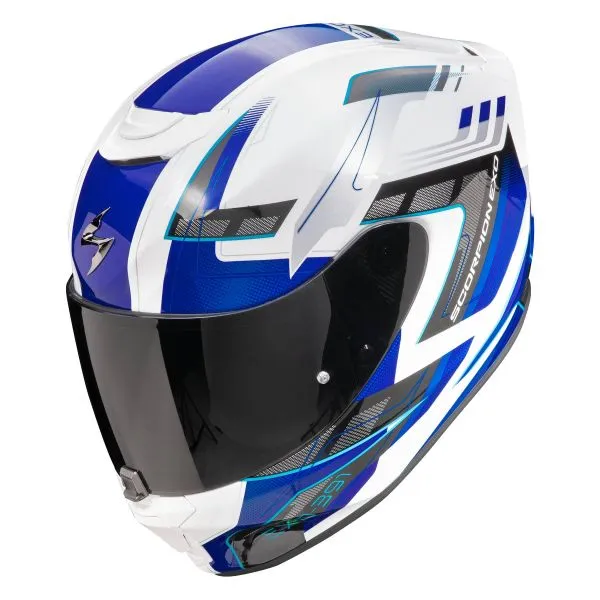 Casco Scorpion Exo 391 Captor White Blue 