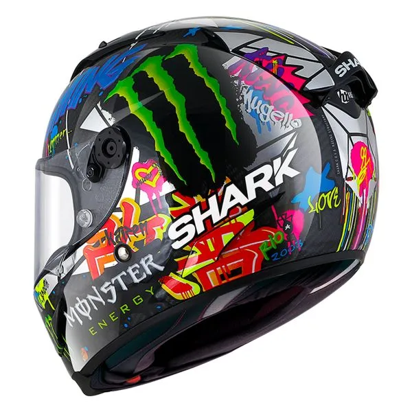 CASCO SHARK RACER PRO CARBON REPLICA LORENZO CATALUNYA GP DUG 