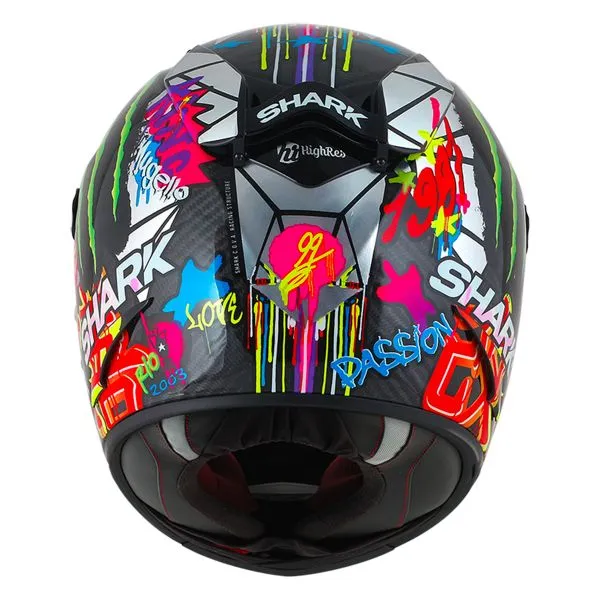 CASCO SHARK RACER PRO CARBON REPLICA LORENZO CATALUNYA GP DUG 