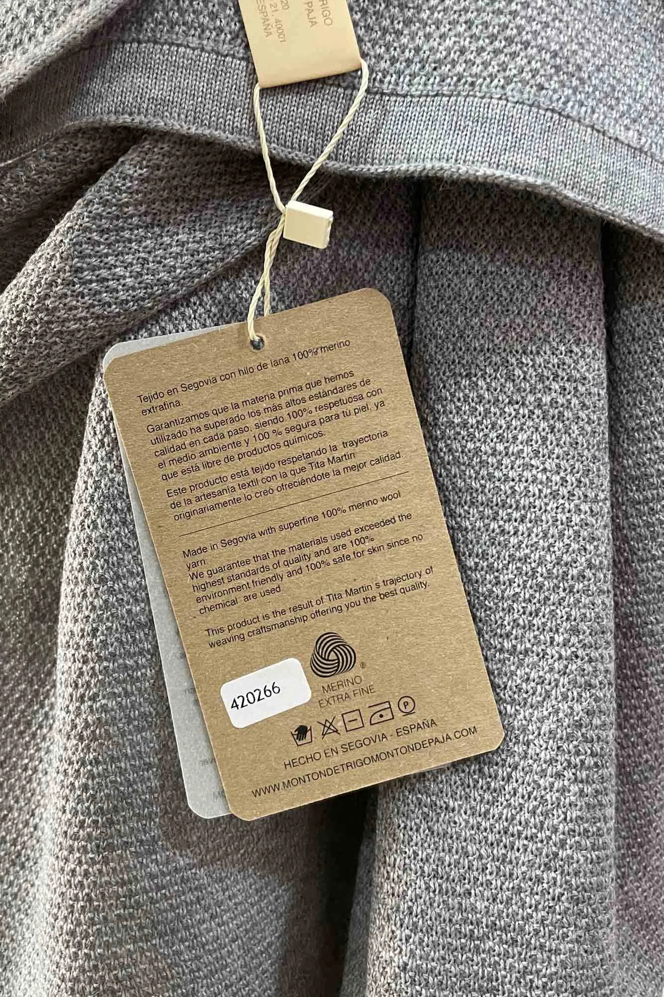 CHAL MERINO GRIS MEDIO 420265