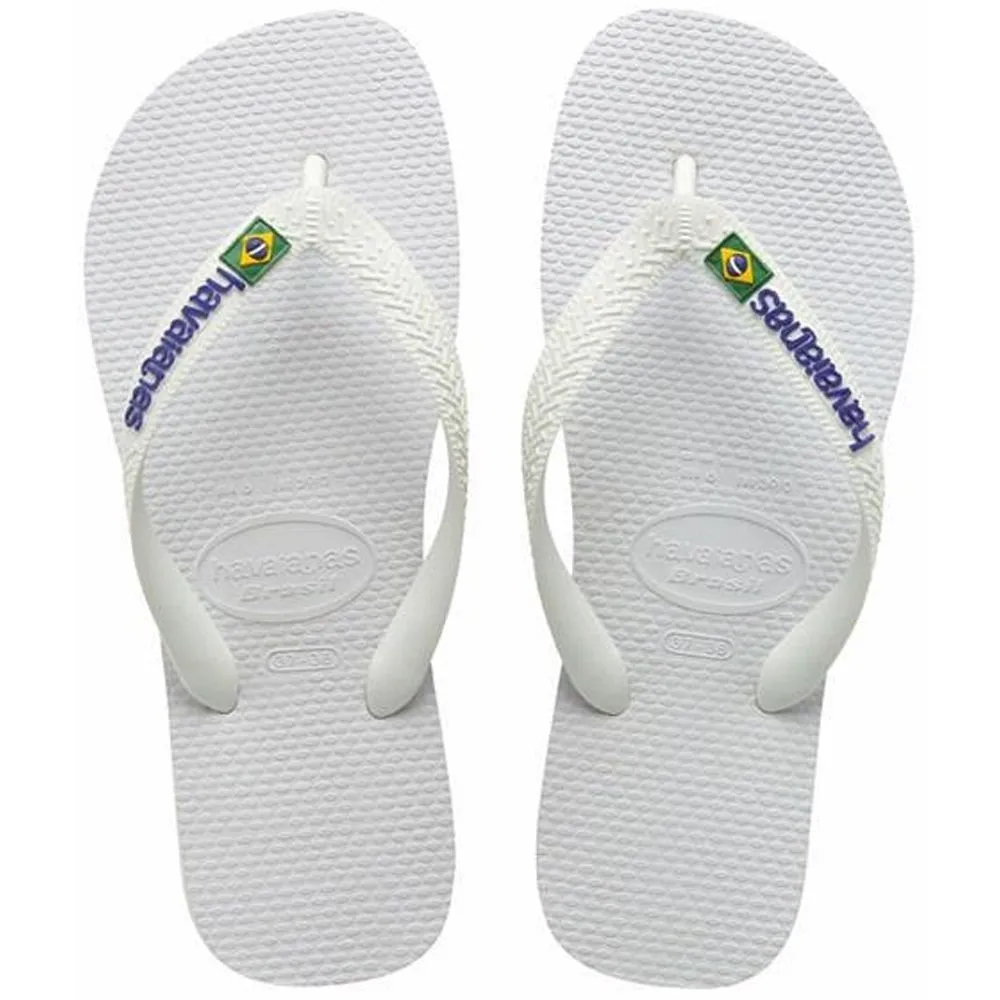 CHANCLAS HAVAIANAS BRASIL LOGO  WHITE