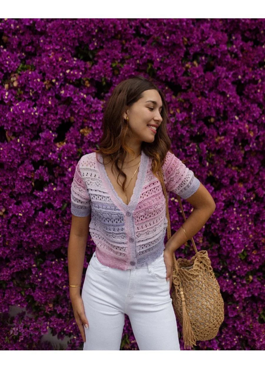 Chaqueta Calada Lila