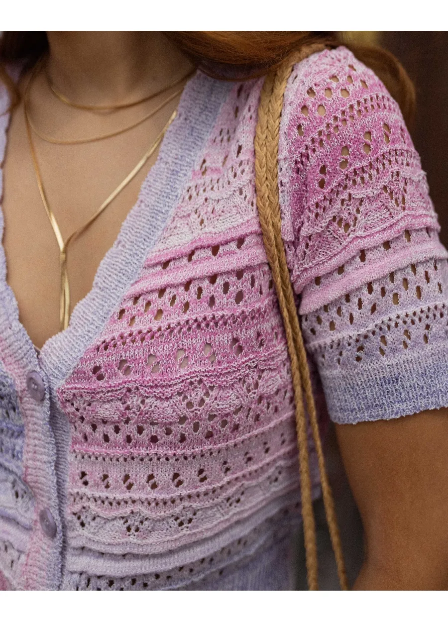 Chaqueta Calada Lila