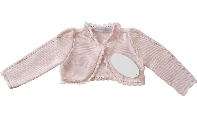 Chaqueta de niña color rosa. Entretiempo