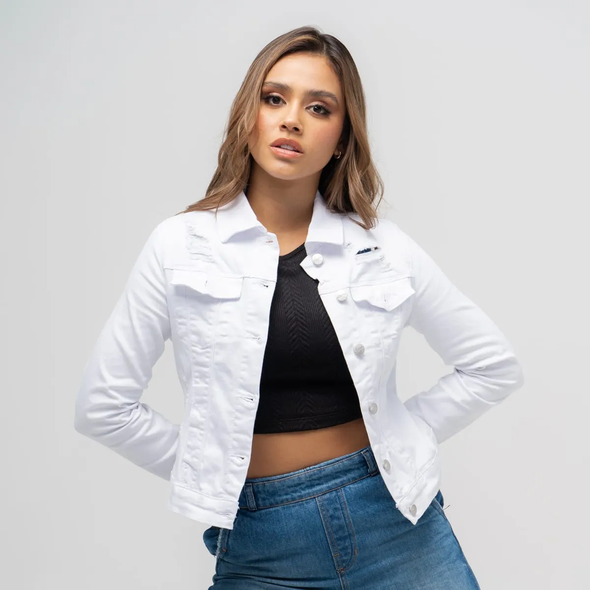 Chaqueta Denim Slim Rockers