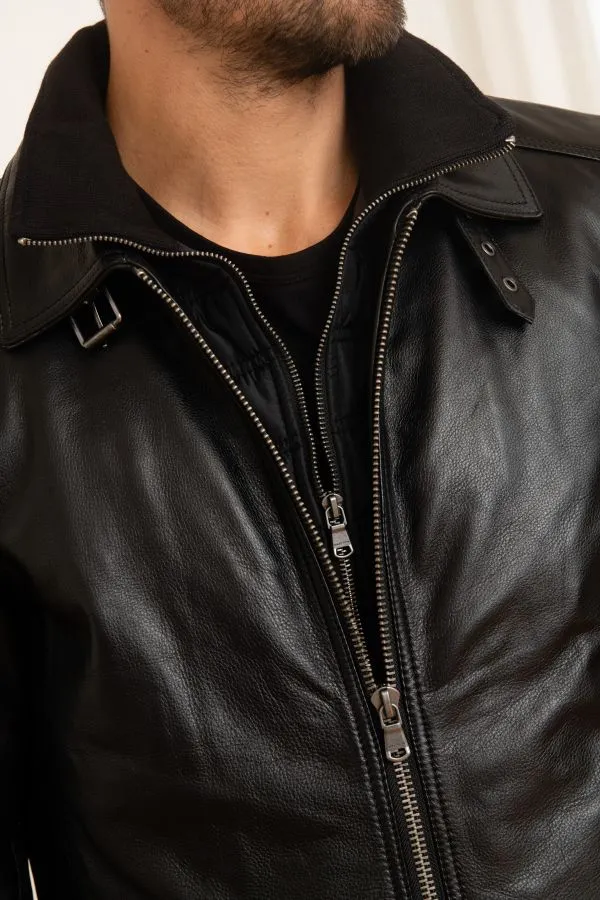 Chaqueta Hombre Daytona Ford Da Ic Cow Air Milled Black