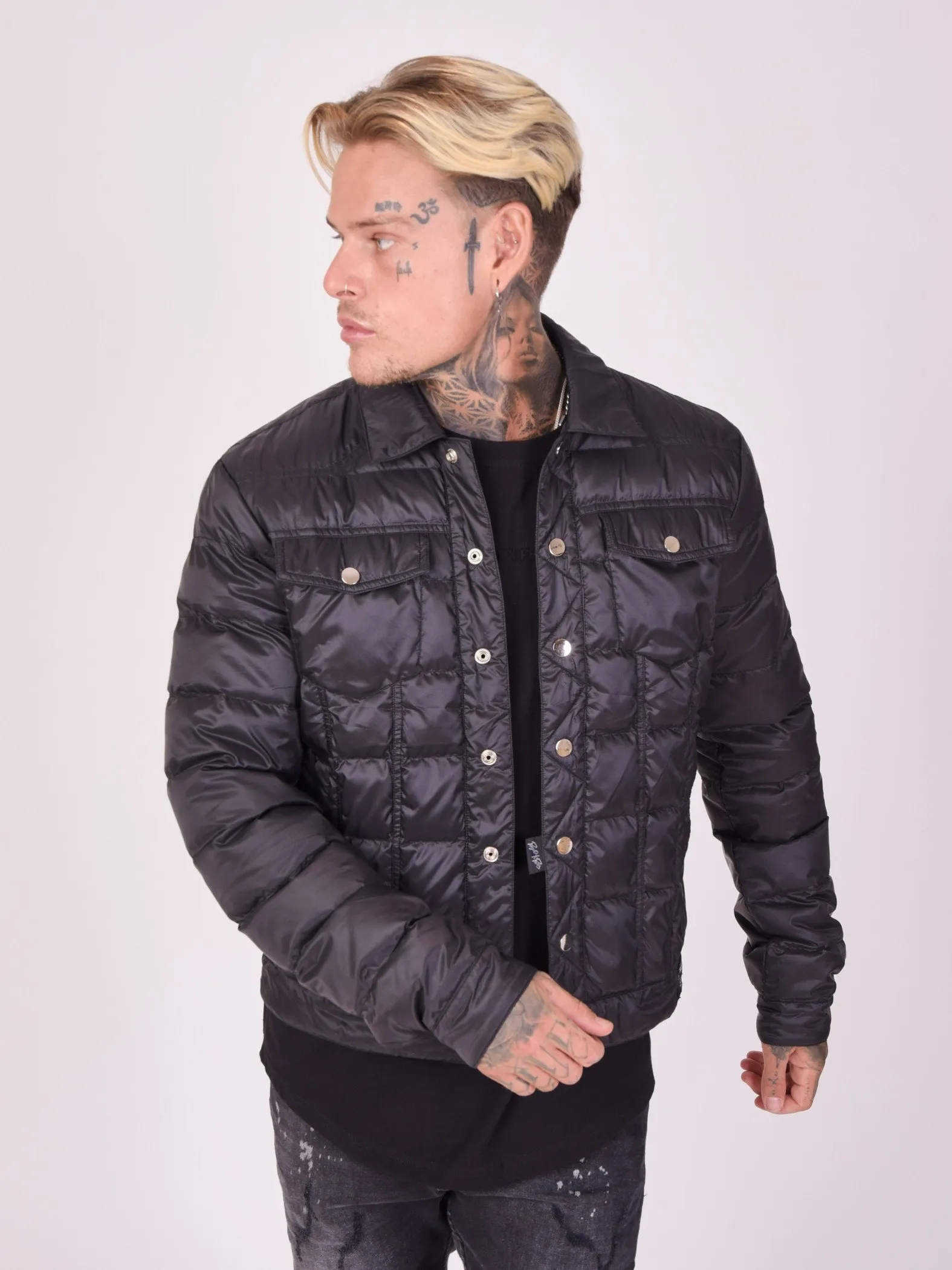 Chaqueta motera acolchada