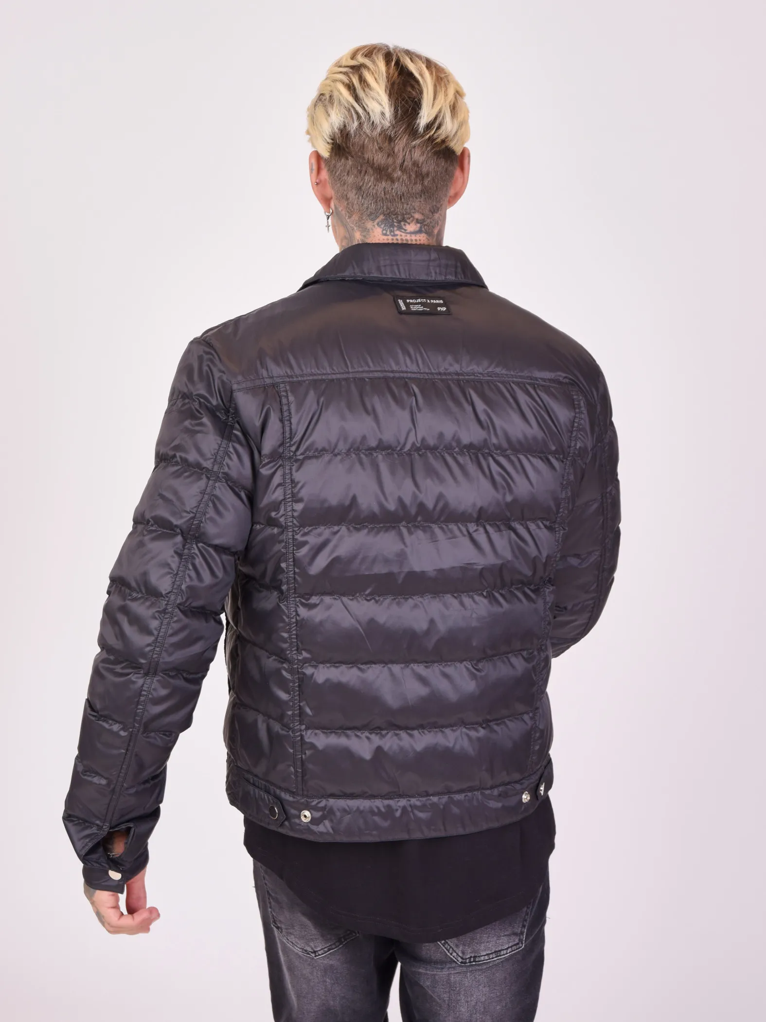 Chaqueta motera acolchada