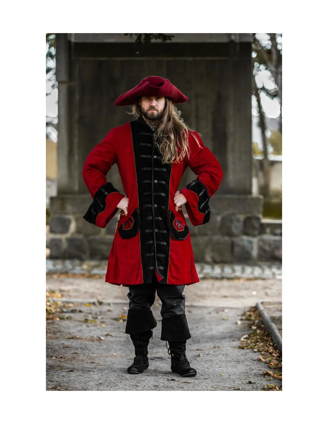 CHAQUETA PIRATA ROJANEGRA