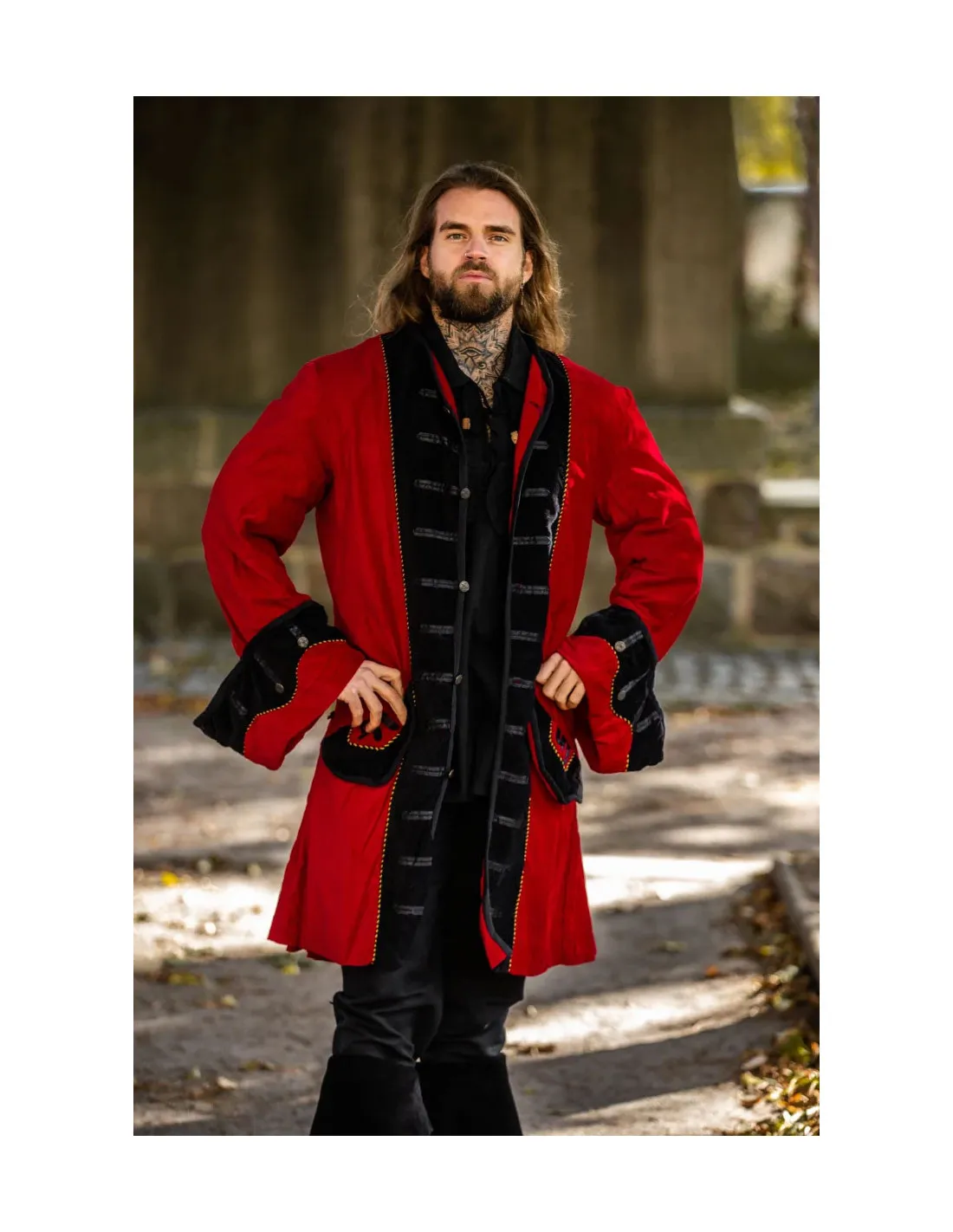 CHAQUETA PIRATA ROJANEGRA