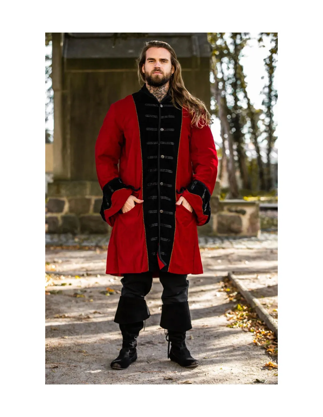 CHAQUETA PIRATA ROJANEGRA