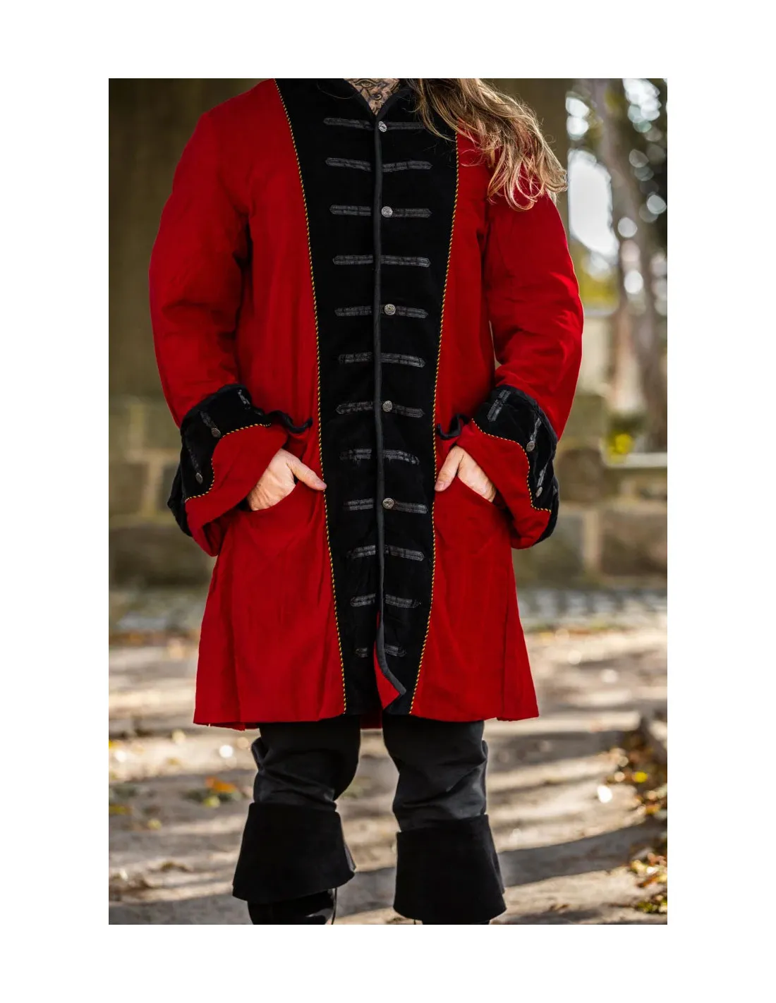 CHAQUETA PIRATA ROJANEGRA