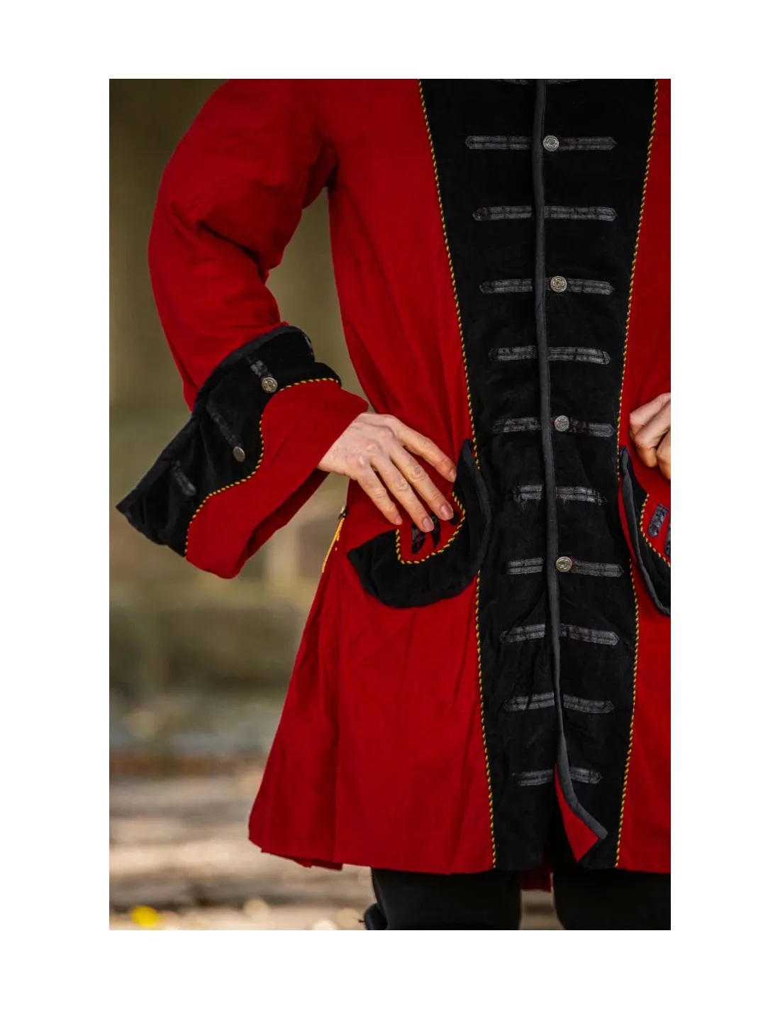 CHAQUETA PIRATA ROJANEGRA