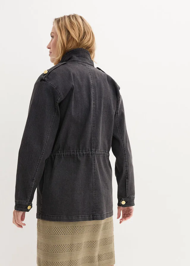 Chaqueta vaquera denim negro
