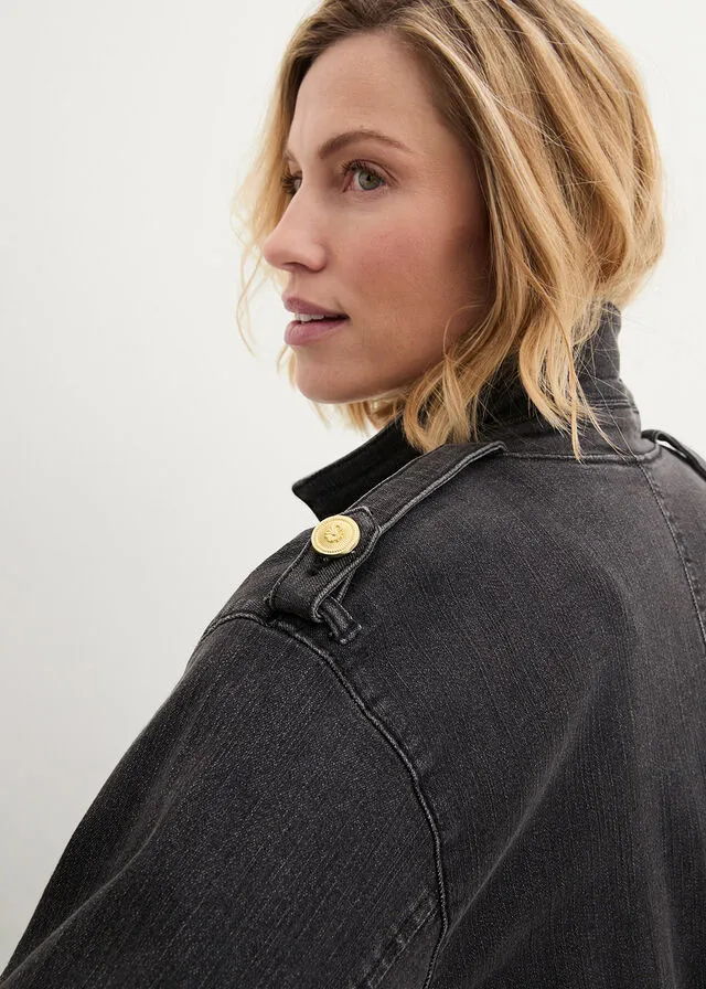 Chaqueta vaquera denim negro