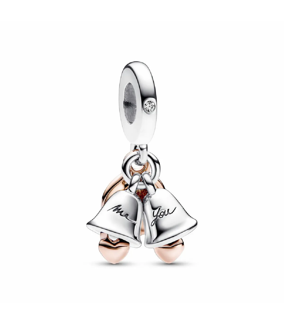 CHARM COLGANTE PANDORA CAMPANAS DE BODA DOS TONOS  782592C01