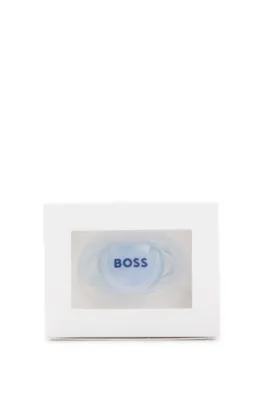 Chupete con logo para bebés en caja de regalo