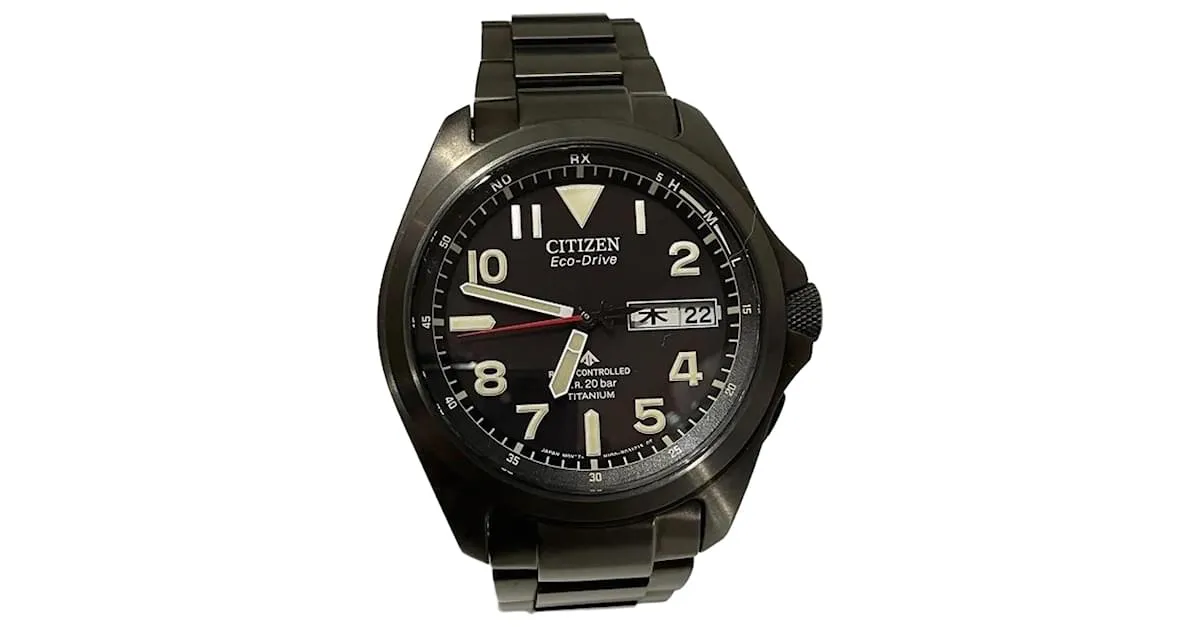 CITIZENS OF HUMANITY RELOJ SOLAR RADIO CITIZEN PROMASTER AT605850E PARA HOMBRES 