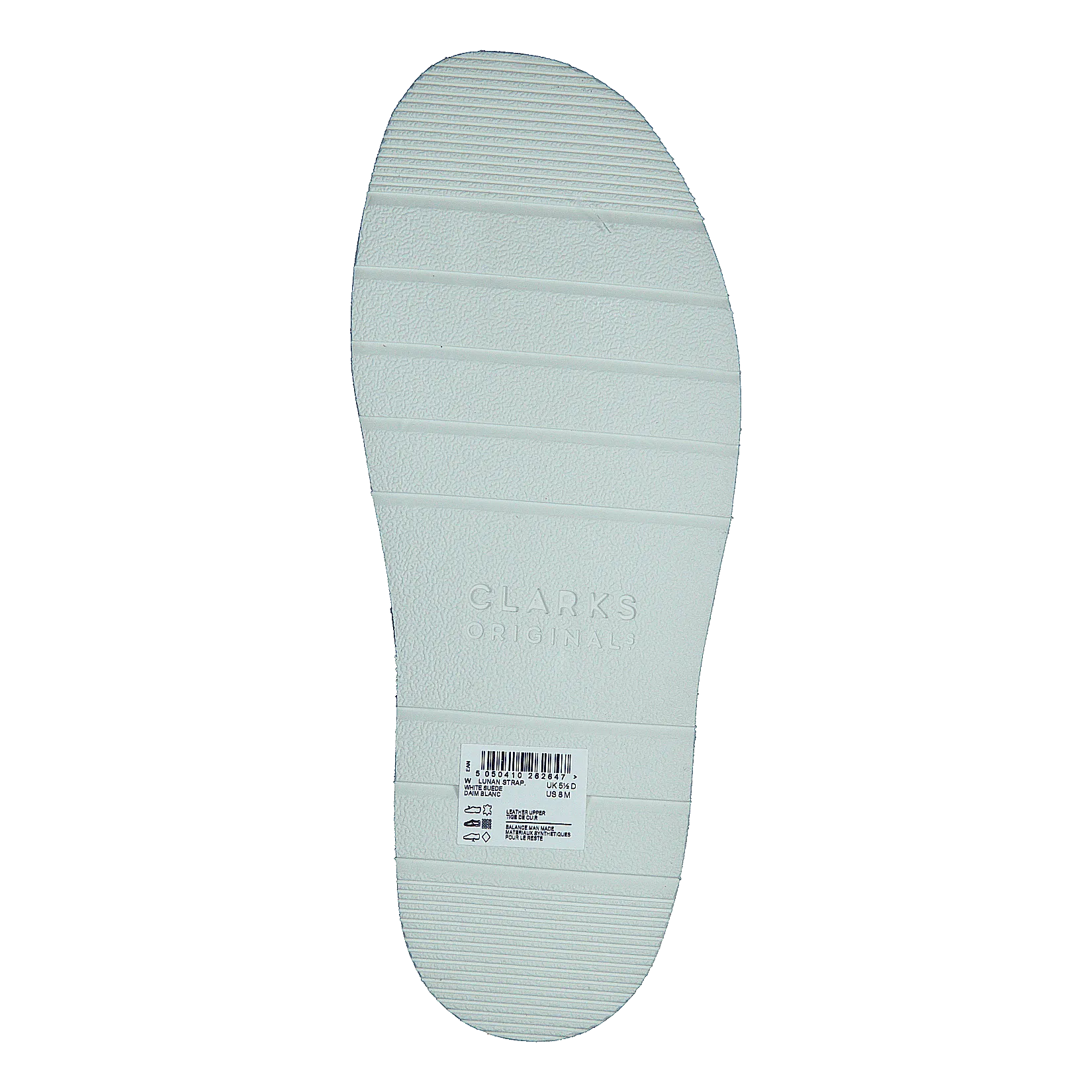 [[Clarks Zapatos [Originals]] Lunan Strap White Suede