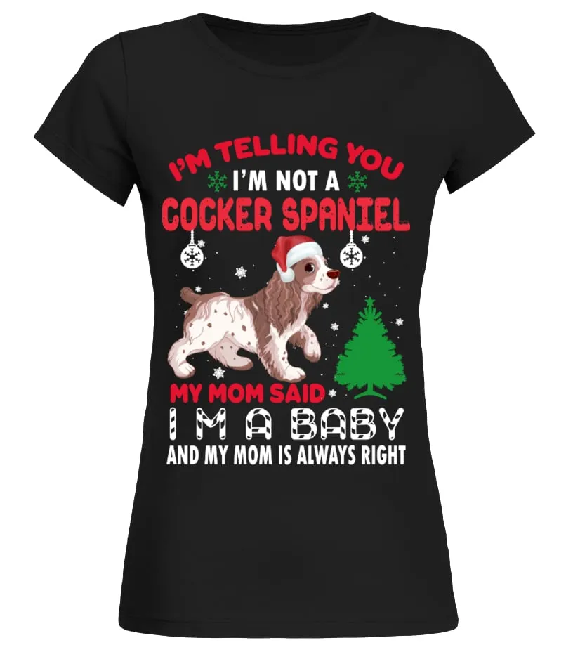 Cocker Spaniel Camiseta cuello redondo Mujer