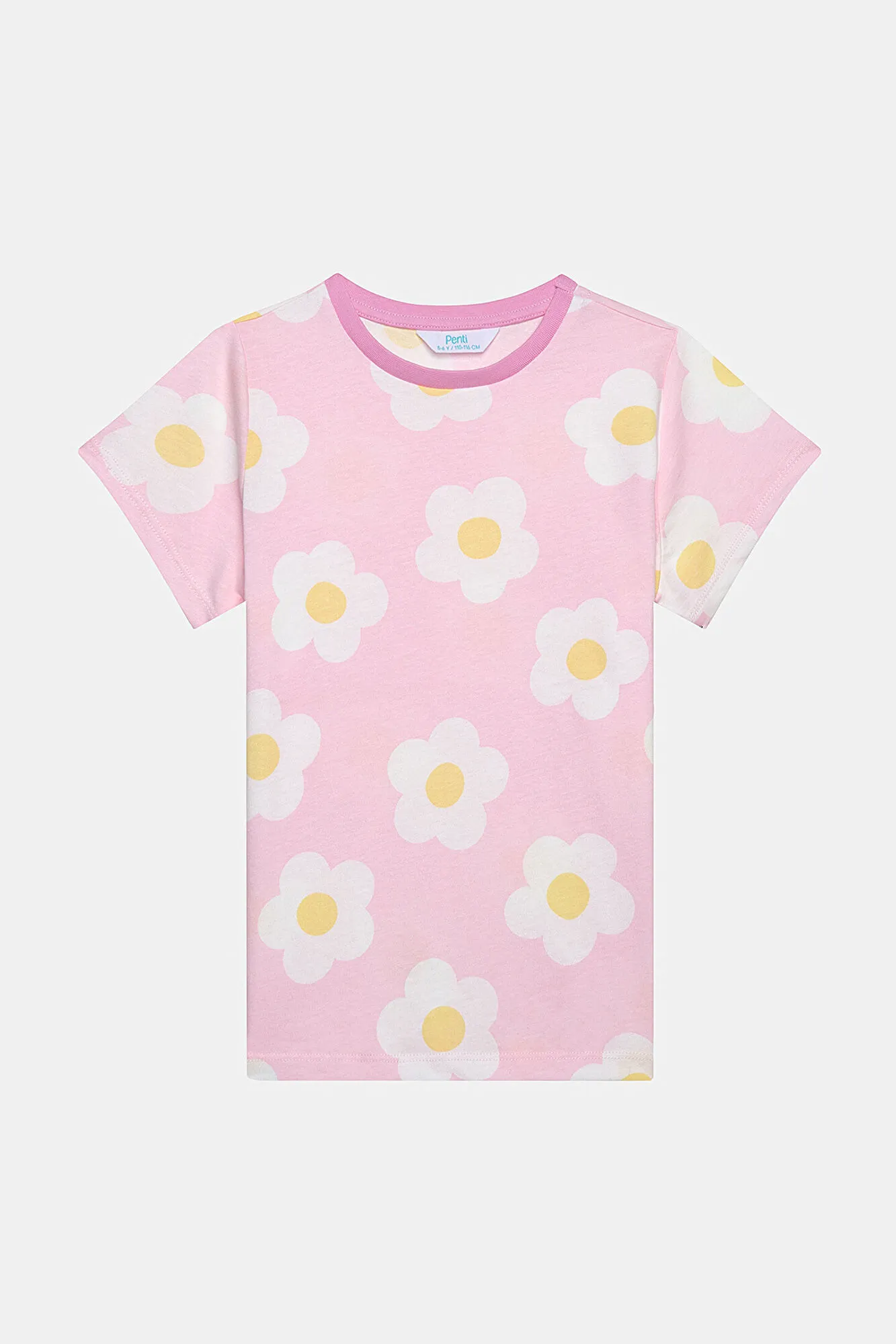 Conjunto de pijama para niña floral, pack de 2 unidades