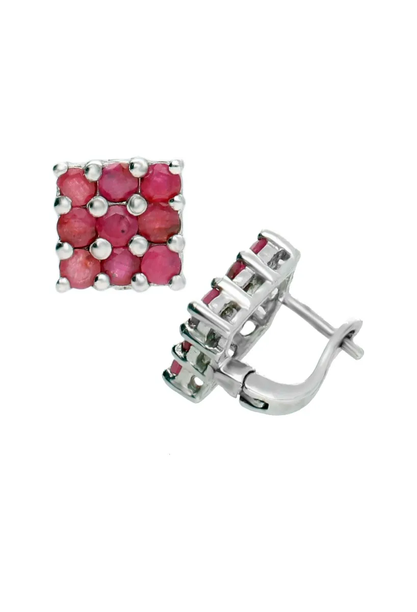 CONJUNTO PLATA, PENDIENTES SORTIJA Y COLGANTE RUBíES FINOS 037_R5