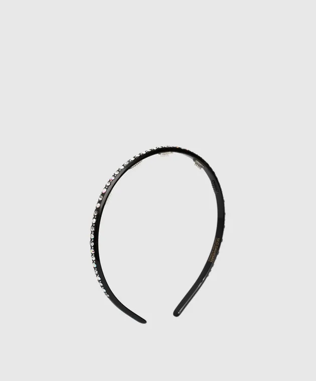 Davidian Black headband with crystals