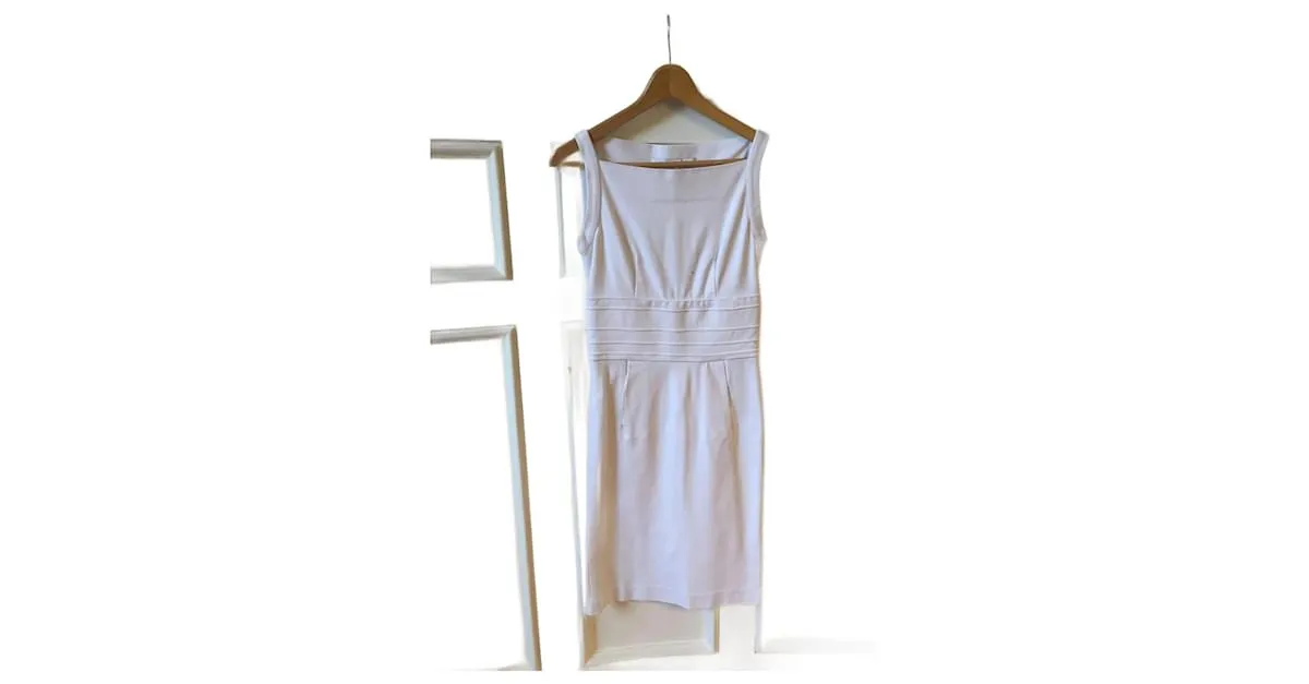 DIANE VON FURSTENBERG Vestidos T.fr 36 Viscosa Blanco 