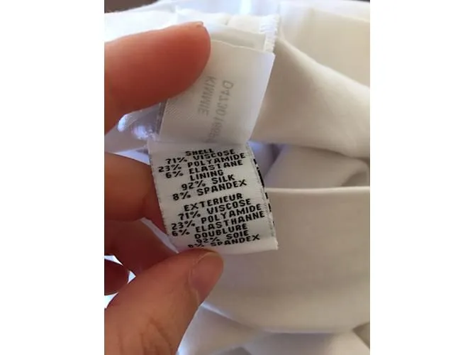 DIANE VON FURSTENBERG Vestidos T.fr 36 Viscosa Blanco 