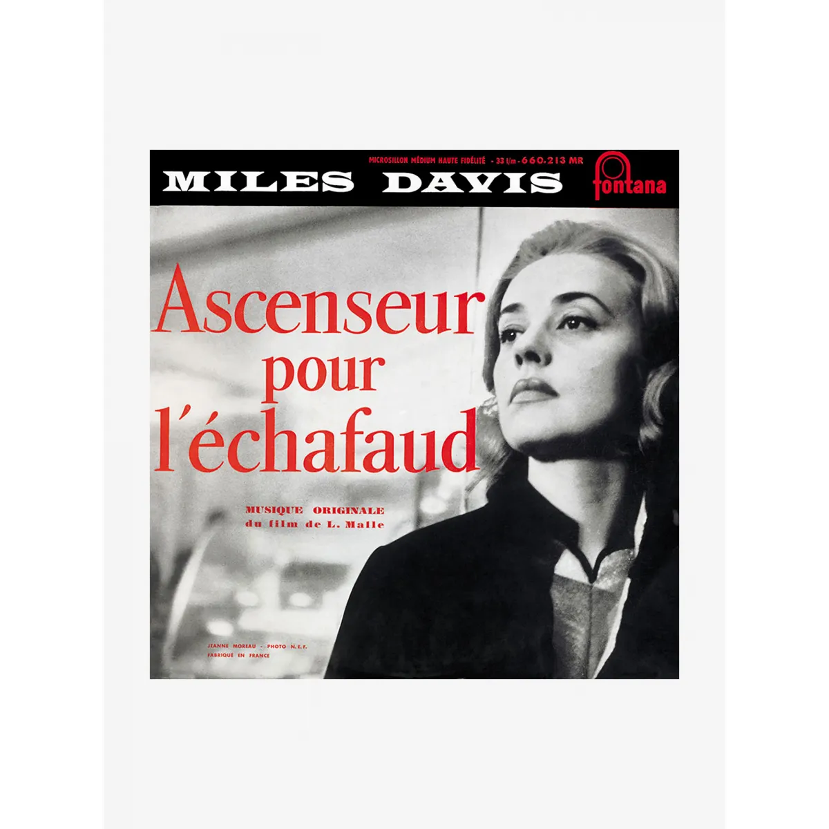 DISCO DE VINILO MILES DAVIS  ASCENSEUR POR L'ÉCHAFAUD