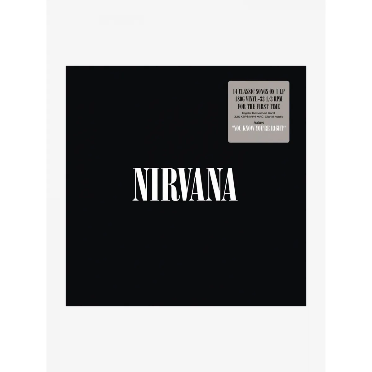 DISCO DE VINILO NIRVANA  NIRVANA