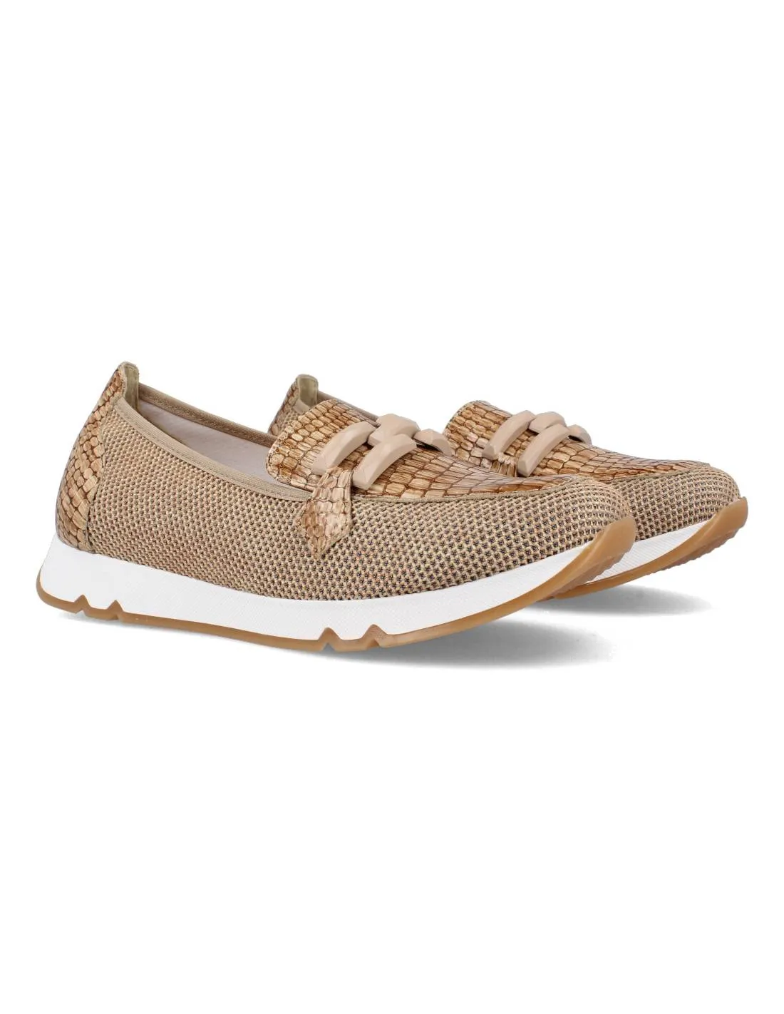 DOCTOR CUTILLAS  MOCASíN DEPORTIVO SERPIENTE CAMEL