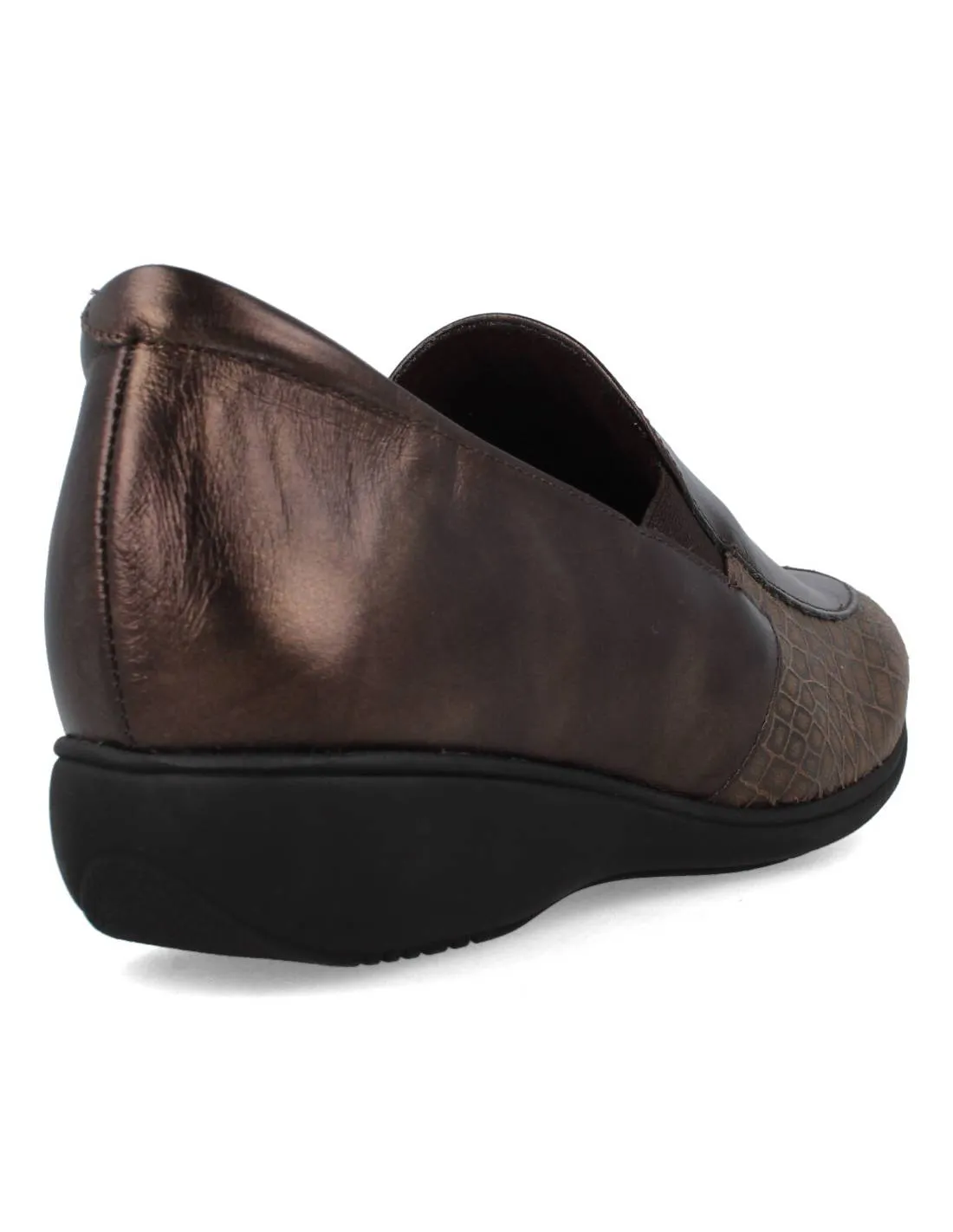 DOCTOR CUTILLAS  MOCASíN PIEL CUñA MARRóN
