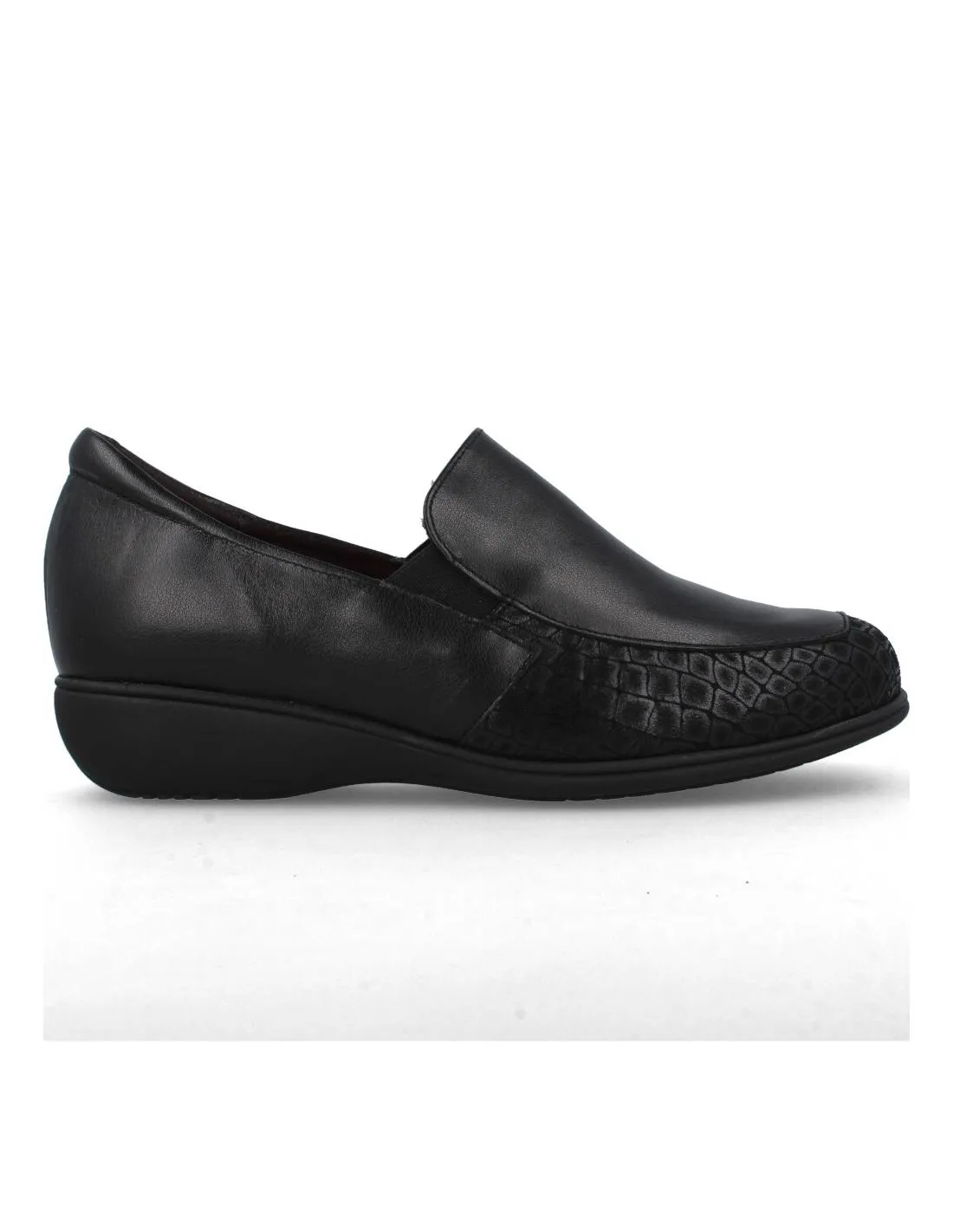 DOCTOR CUTILLAS  MOCASíN PIEL CUñA NEGRO