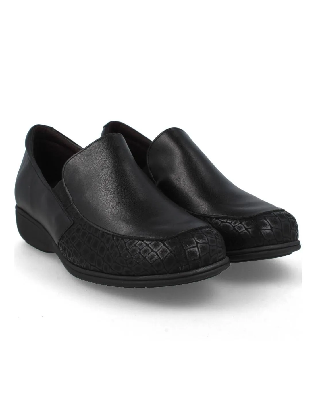 DOCTOR CUTILLAS  MOCASíN PIEL CUñA NEGRO