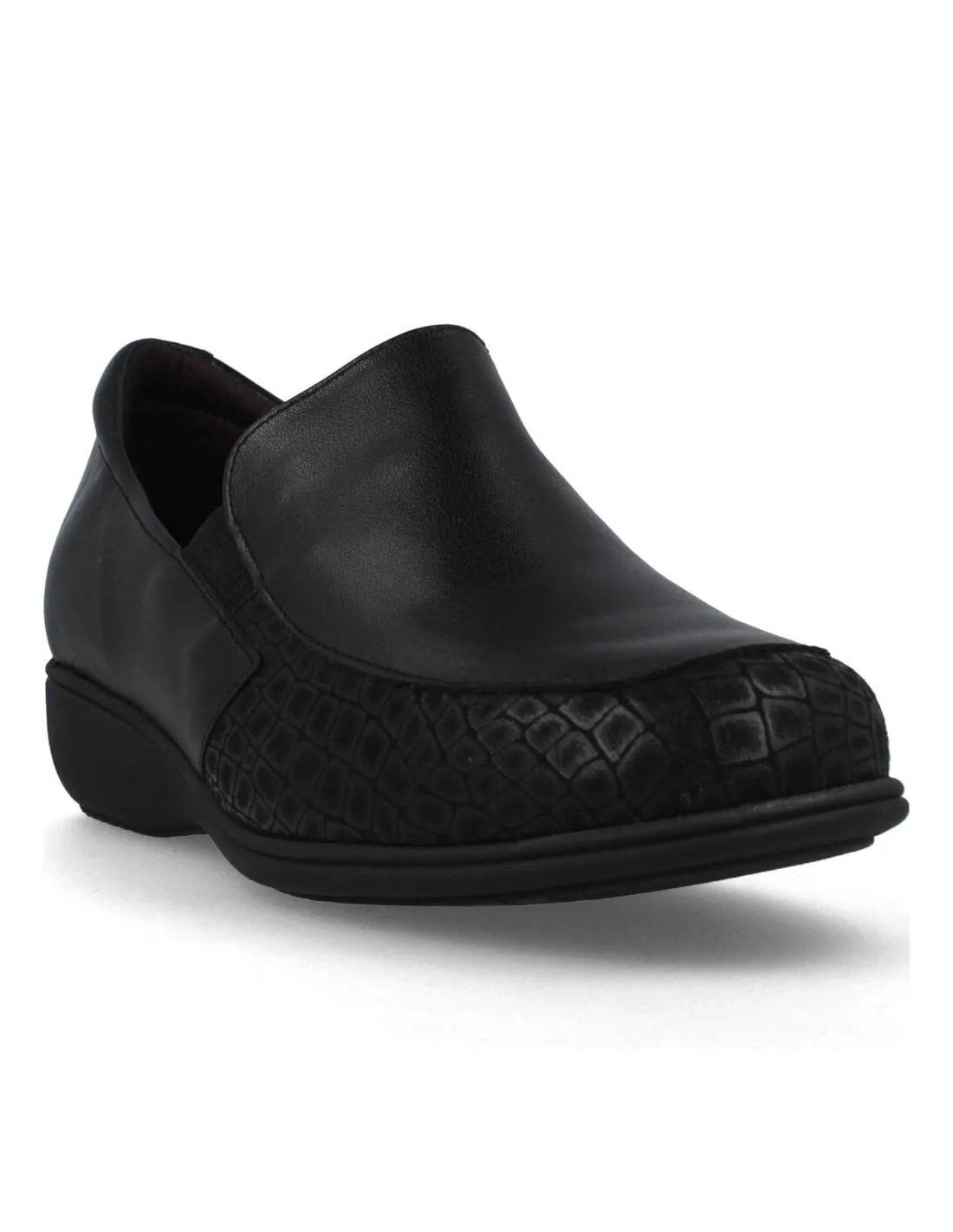 DOCTOR CUTILLAS  MOCASíN PIEL CUñA NEGRO