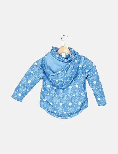 El Corte Inglés Abrigo azul estampado