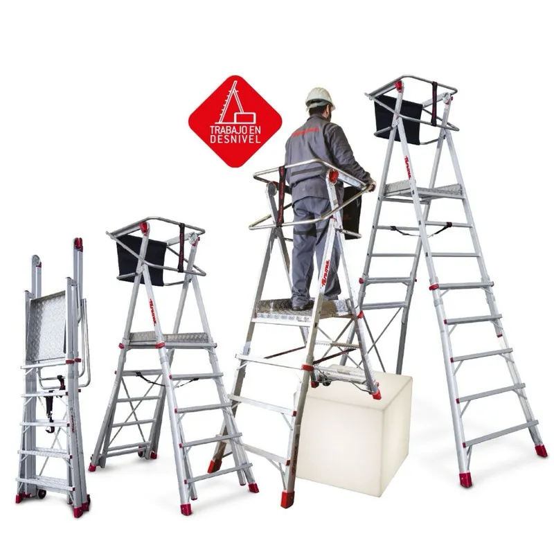 Escalera con plataforma PLS Faraone | 3 peldaños