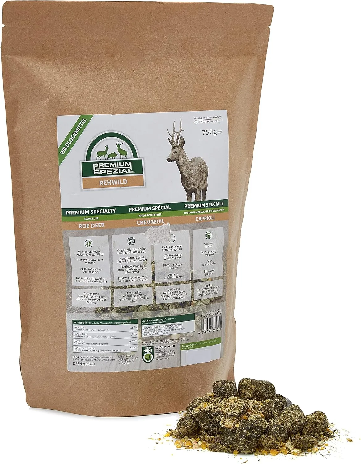 EUROHUNT WILDLOCKMITTEL PREMIUM SPEZIAL REHWILD  RECLAMO Y ATRAYENTES PARA CAZA