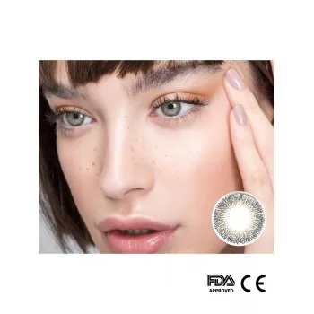 Eyemiol Lentes De Contacto De Color Gris Natural 0.00/6 Meses